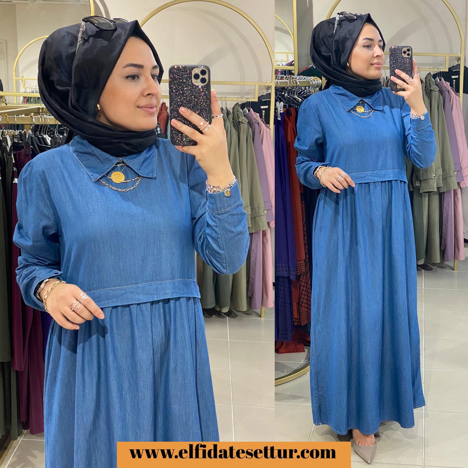 Tensel kot elbise - Görsel 2