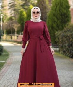 Ayrobin kumaş prenses elbise