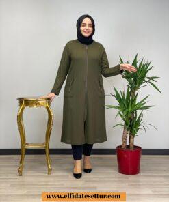 Büyük beden yazlık uzun hırka