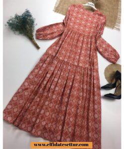 Kat kat kesim elbise