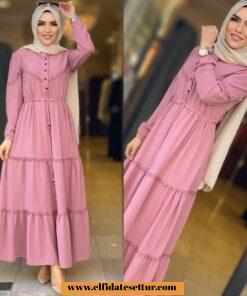 Ayrobin kat kat elbise