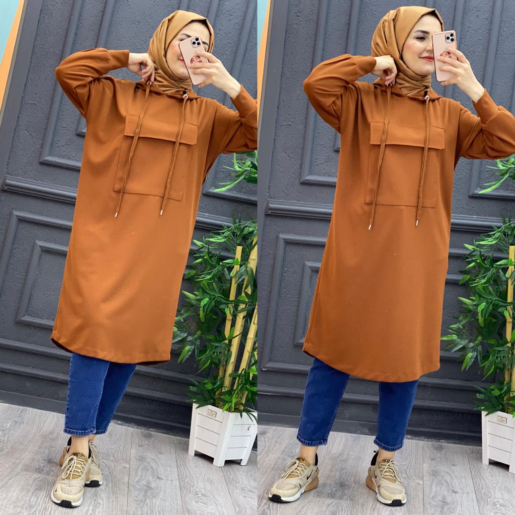 Hürrem krep tunik - Görsel 3