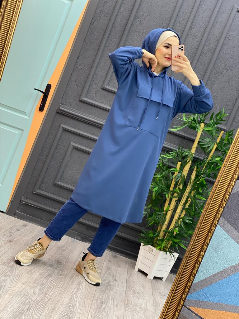 Hürrem krep tunik - Görsel 4