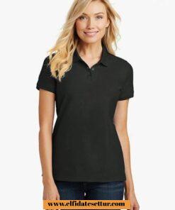 Lakost kumaş polo yaka tişört