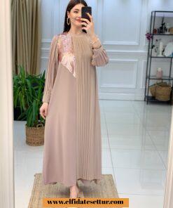 Pul işlemeli elbise