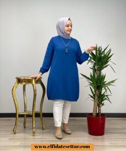 Büyük beden ayrobin kumaş tunik