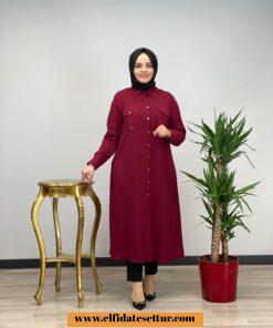 Büyük beden ayrobin gömlek tunik