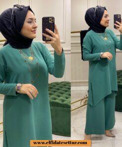 Ayrobin tunik pantolon basic takım