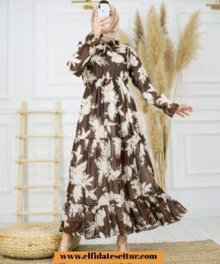 Akasya şifon elbise