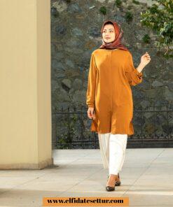 Ayrobin kumaş beren tunik takım