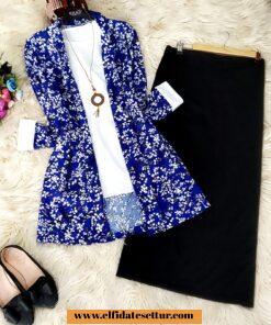 Kaşkorse kumaş dörtlü takım