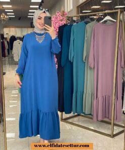 Büyük beden ayrobin sahra elbise