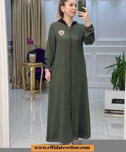 Büyük beden ayrobin kumaş ferace