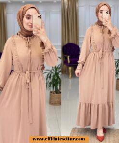 Büyük beden ayrobin ayla elbise