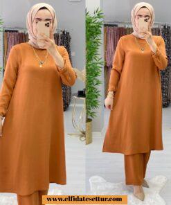 Ayrobin uzun tunikli beyhan takım