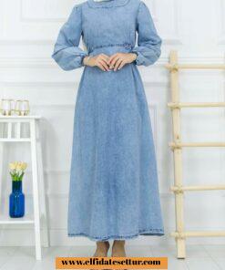 Karyağdı kot elbise