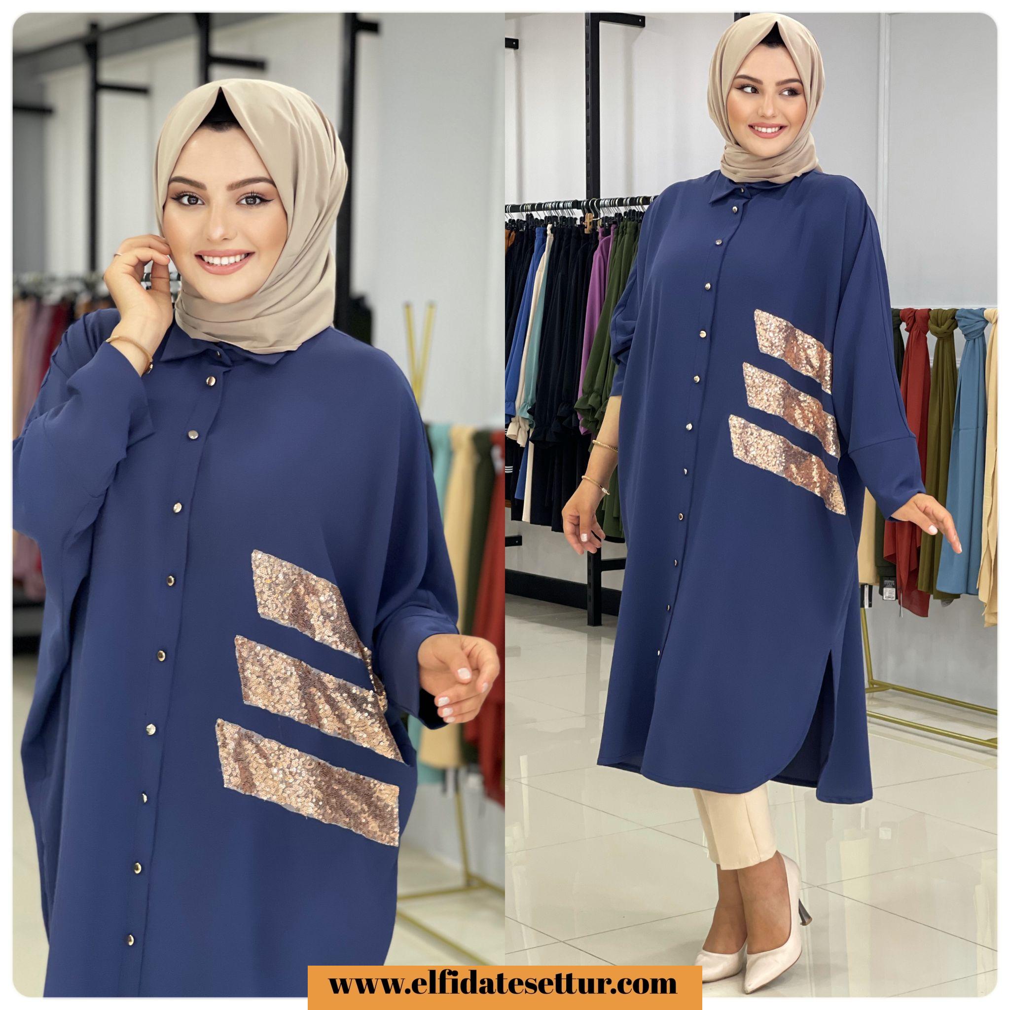 Payetli ayrobin tunik - Görsel 2