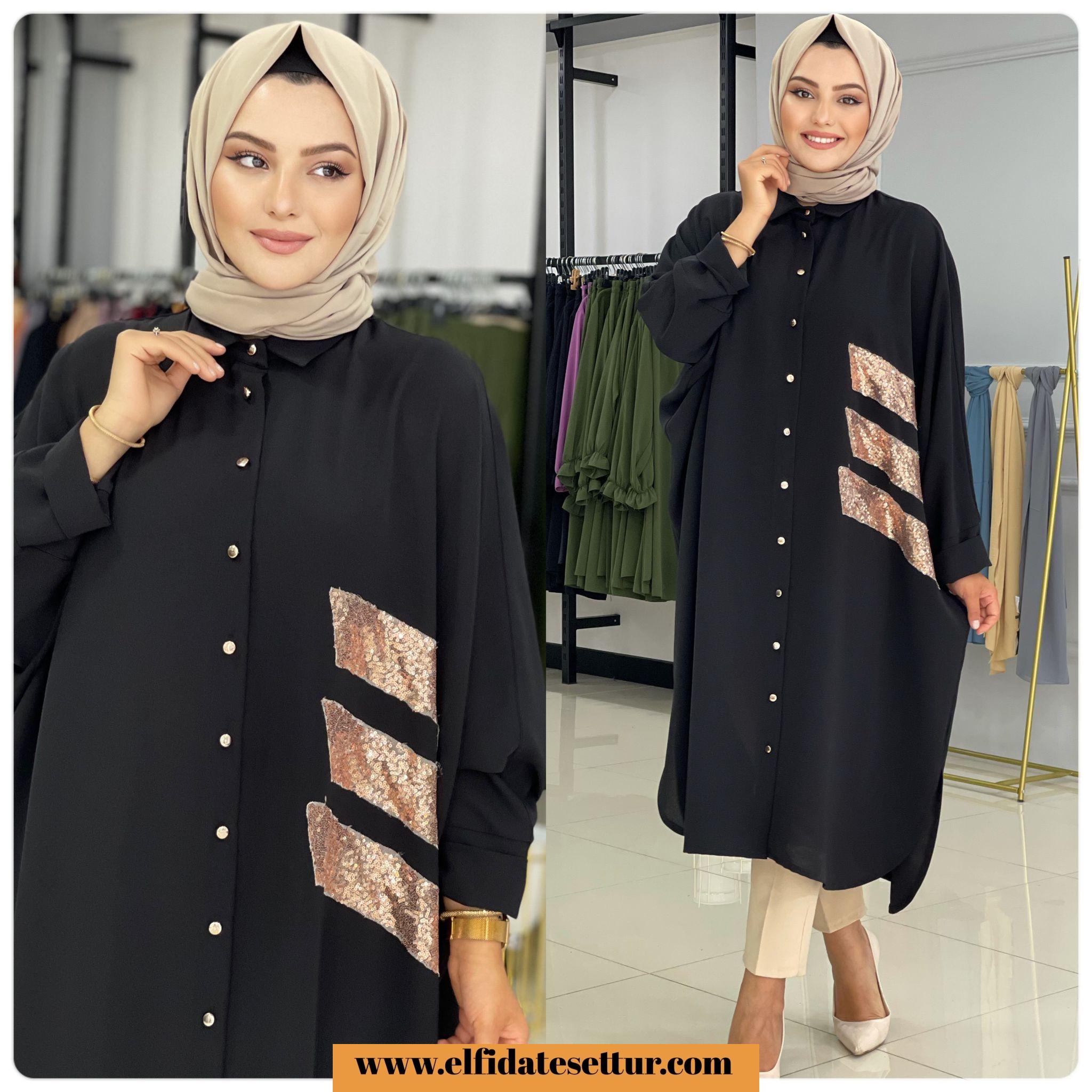 Payetli ayrobin tunik - Görsel 3