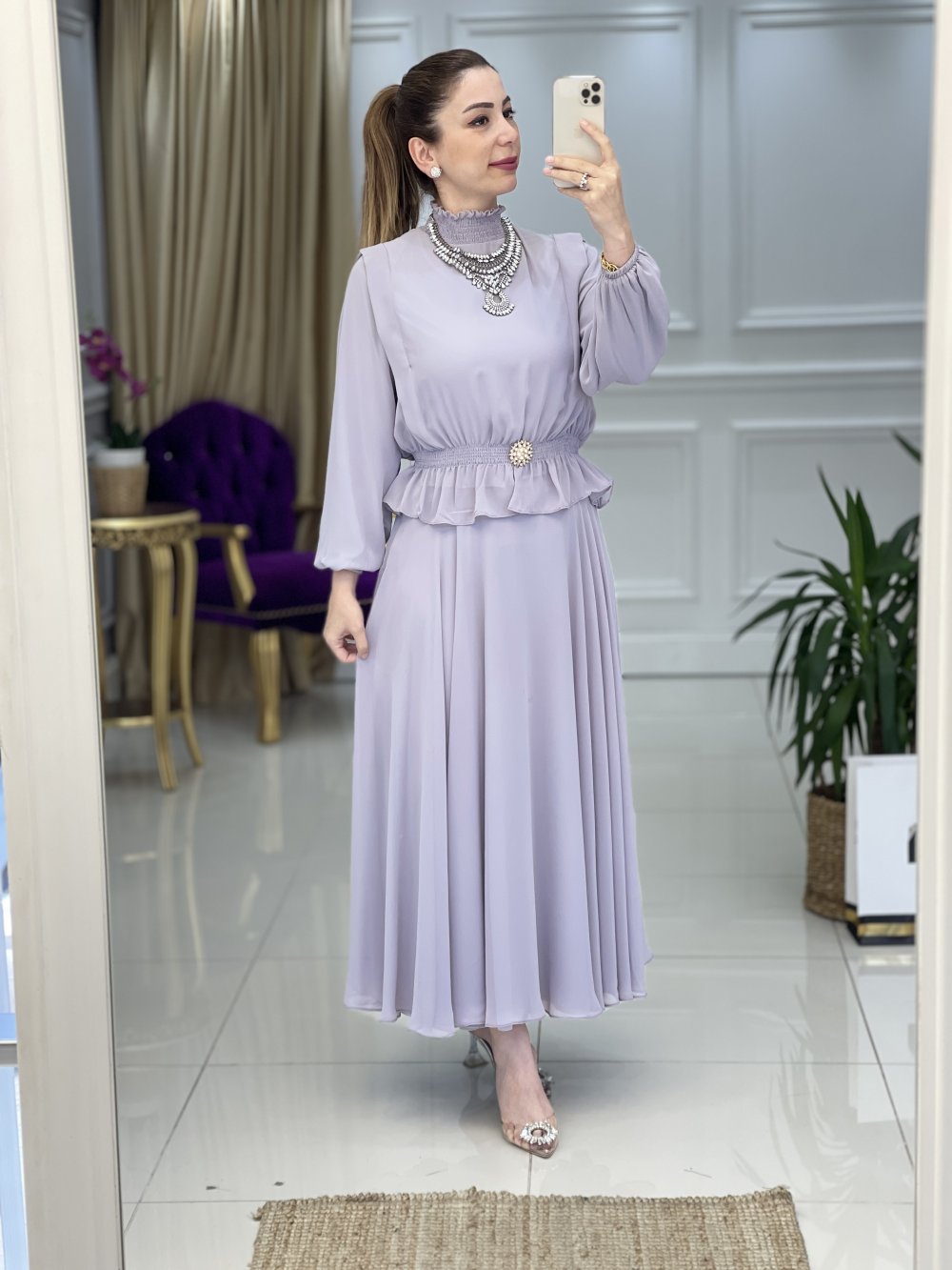 Şifon idilsu takım - Görsel 4