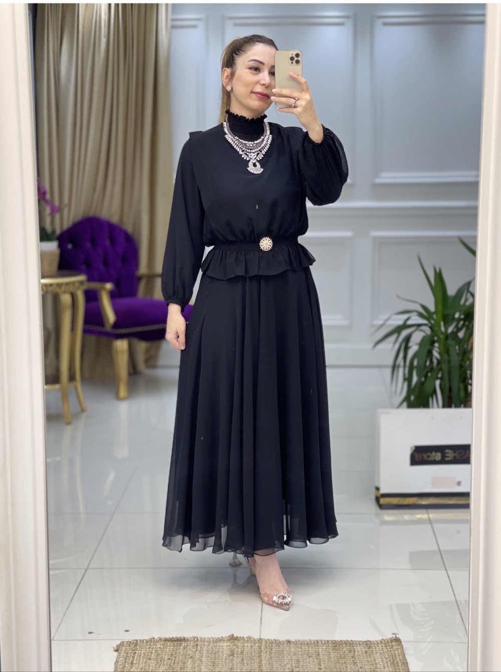 Şifon idilsu takım - Görsel 5