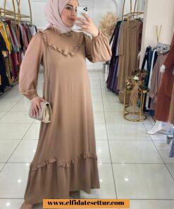 Ayrobin kuşaklı elbise