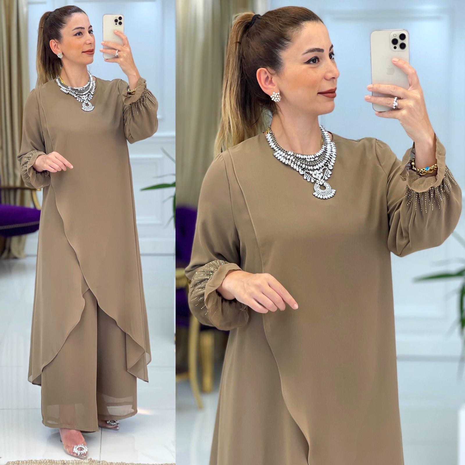 Şifon gülay takım - Görsel 5