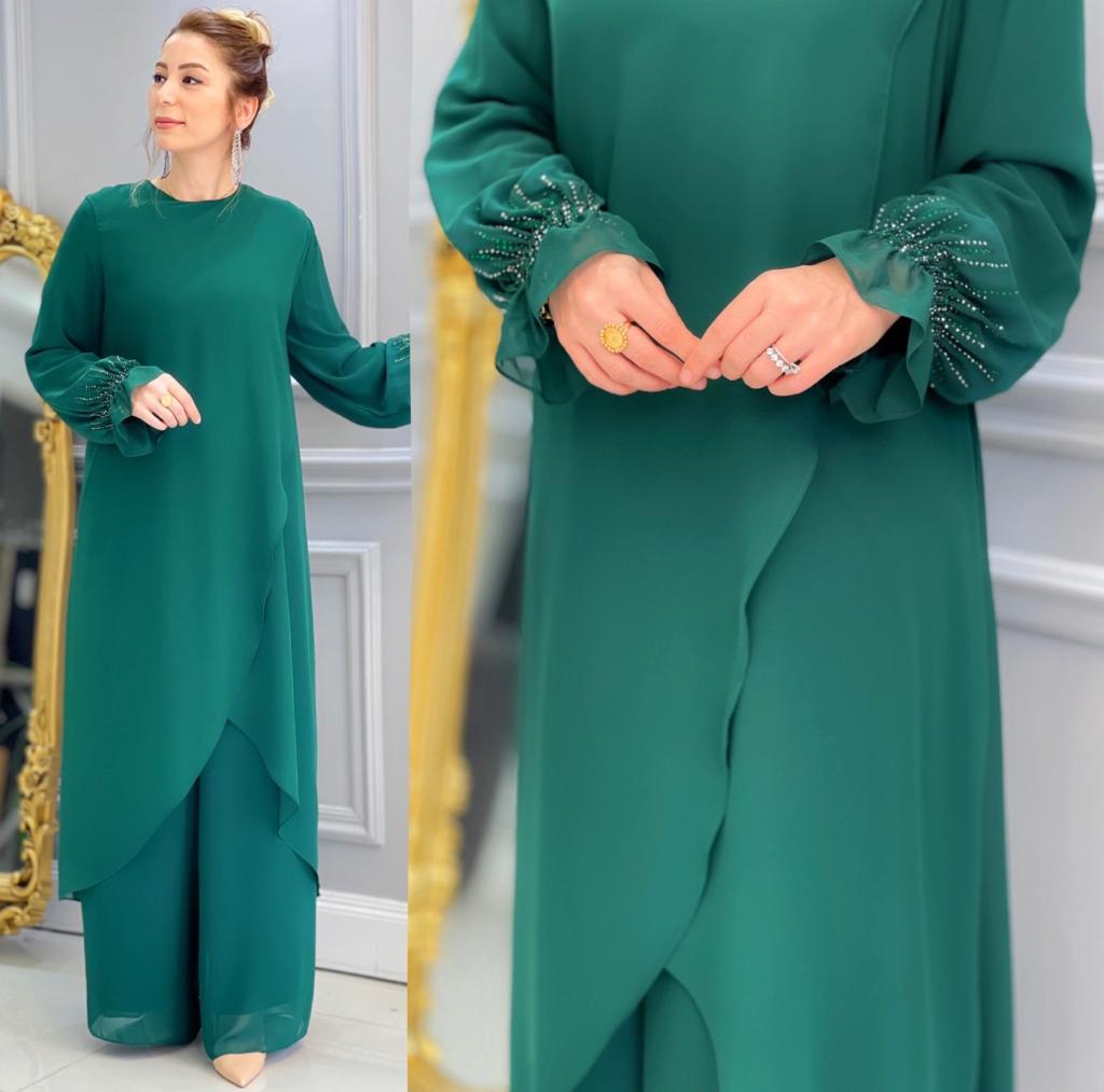 Şifon gülay takım - Görsel 3