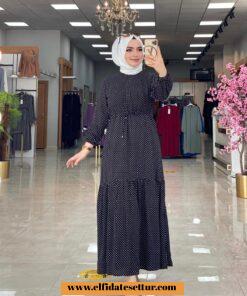 Büyük beden puanlı elbise