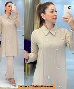 İthal krep kumaş berlin takım