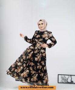 Şifon eftelya elbise