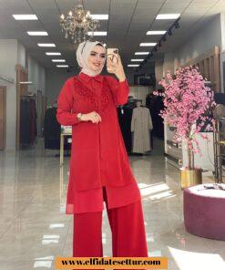 Pırlanta krep sifonlu melek takım