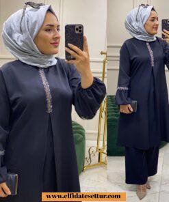 Dabıl krep kumaş gülsoy takım