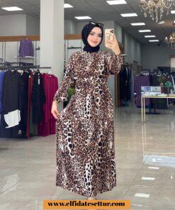 Leopar elbise