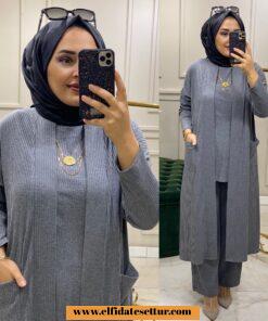 Örme üçlü takım