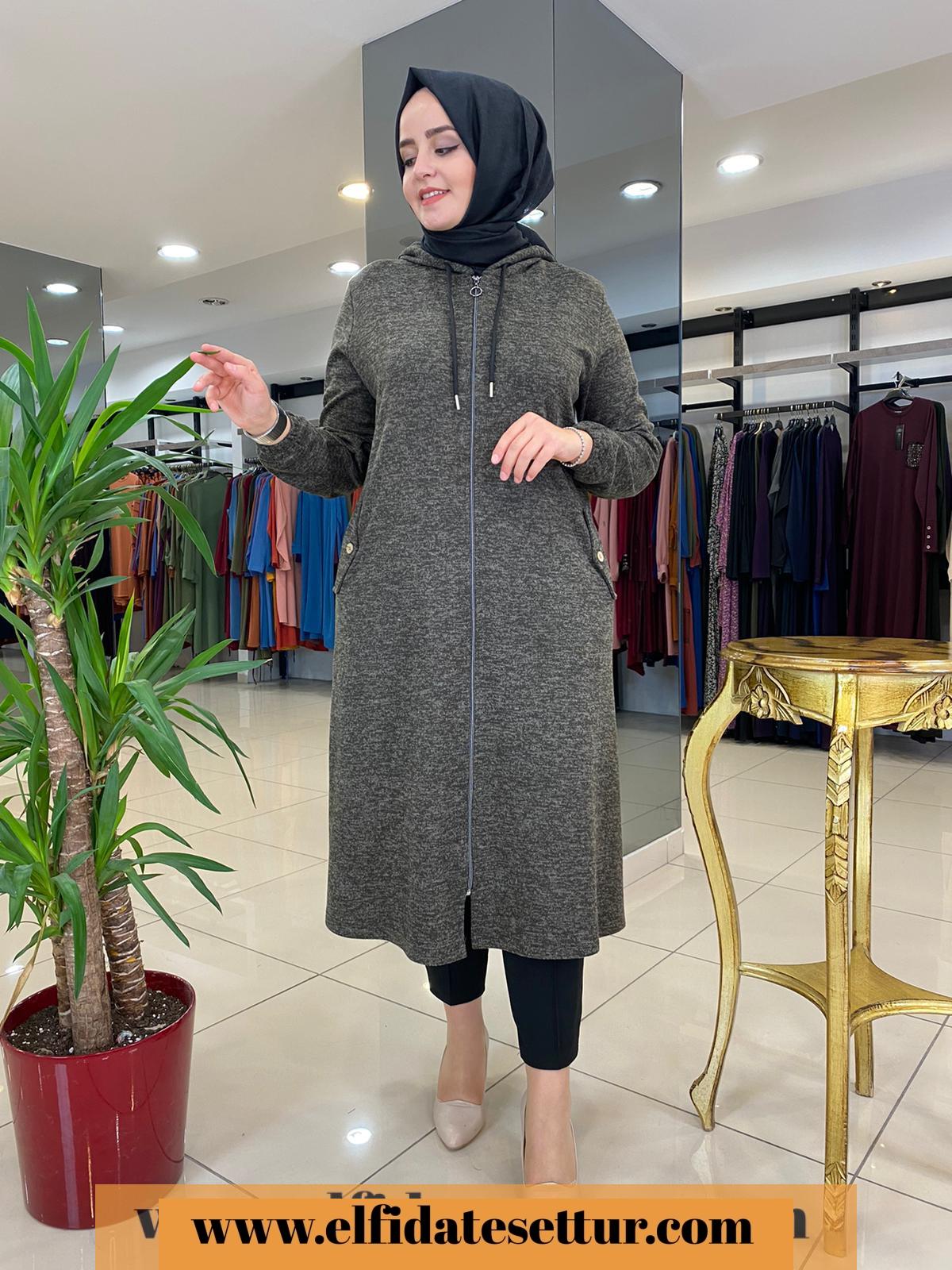 Büyük beden kışlık yünlü kap - Görsel 2