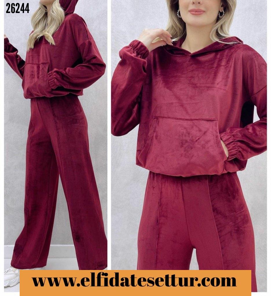 Kadife eşofman takımı