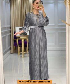 Kadife piliseli elbise