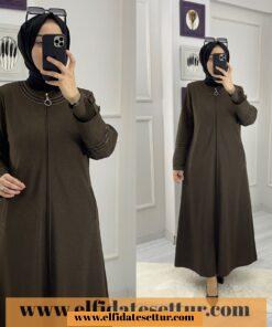 Atlas kumaş büyük beden ferace