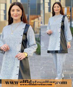 Büyük beden gülşah triko takım