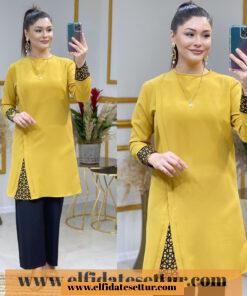 Büyük beden krep zarife takım