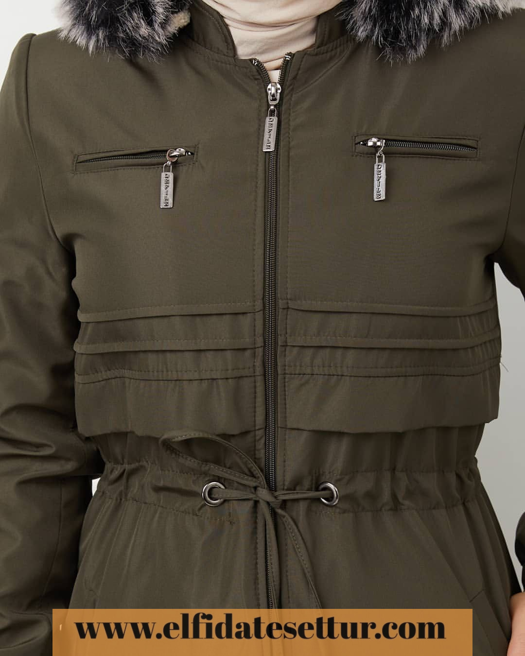 İçi kürklü kaban - Görsel 7