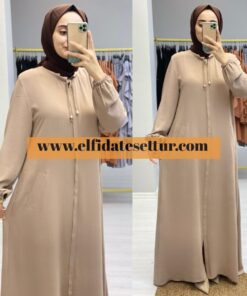 Büyük beden ayrobin kumaş ferace