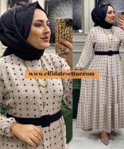 Ayrobin mercan elbise