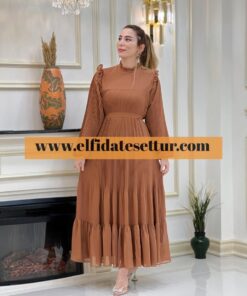 Şifon şura elbise