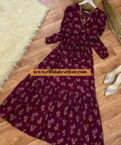 Çiçek desenli elbise