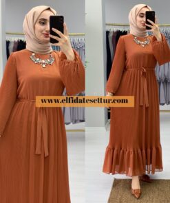Şifon asya elbise