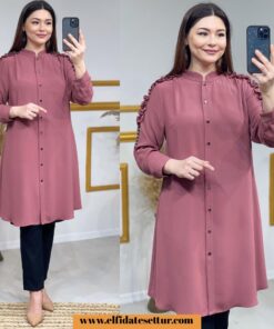 Büyük beden pırlanta kumaş tunik