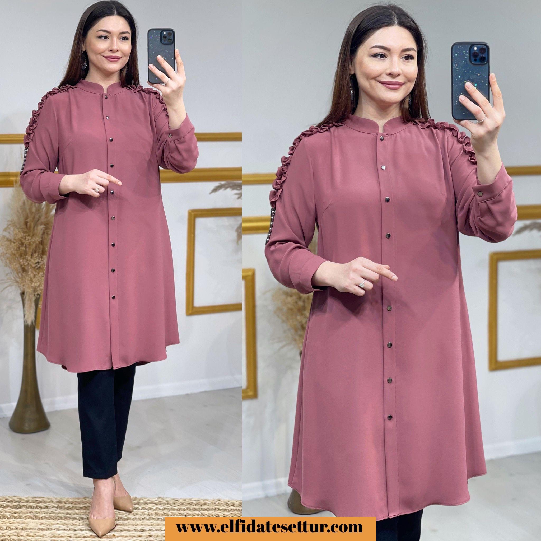 Büyük beden pırlanta kumaş tunik