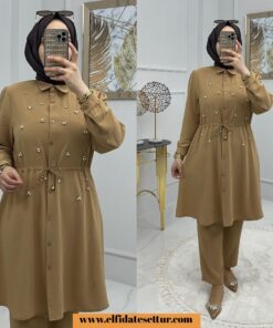 Ayrobin erva pantolonlu takım