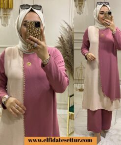 Ayrobin mislina pantolonlu takım